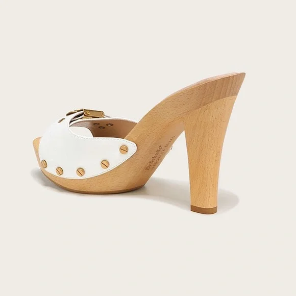 ❤️SOLD❤️ New! VERONICA BEARD x DR. SCHOLL'S Lolli Leather Platform Clogs Sandals - Picture 6 of 16